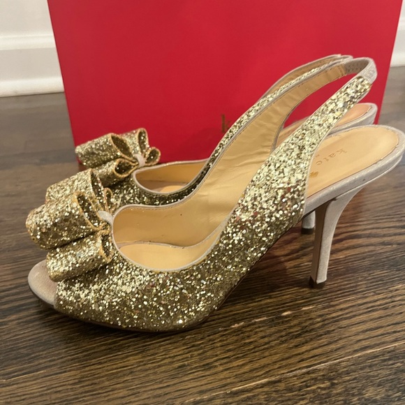 Kate Spade "Charm" Glitter heels - Picture 5 of 7